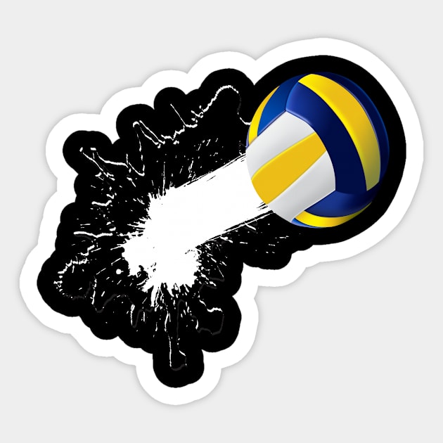 Volleyball Ball Sports Beach Volleyball Sticker by MooonTees